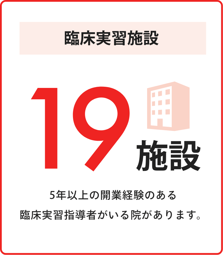 臨床実習施設 19施設